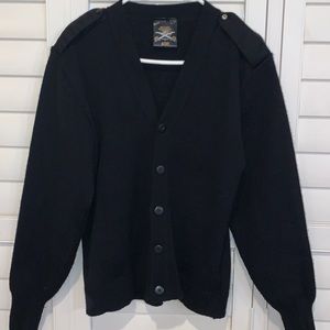 Black military sweater
